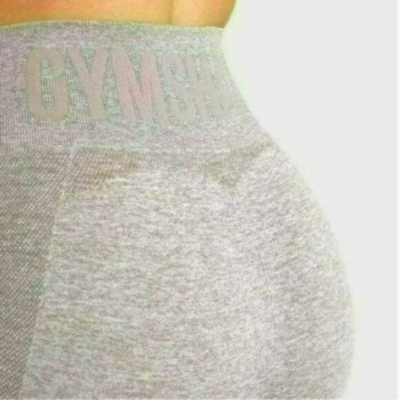 Gymshark Flex Women's Size XS Khaki Seamless High Waist Ankle Athletic Leggings - Picture 6 of 10